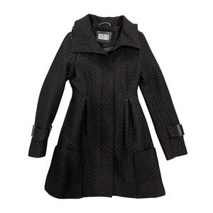 Mackage | Wool Blend Herringbone Trench Coat
